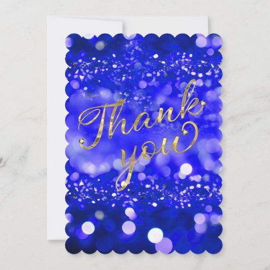 Quinceañera Royal Blue Kaart (Achterkant)