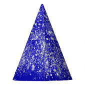 Quinceanera royal blue Silglitter name Feesthoedjes (Achterkant)