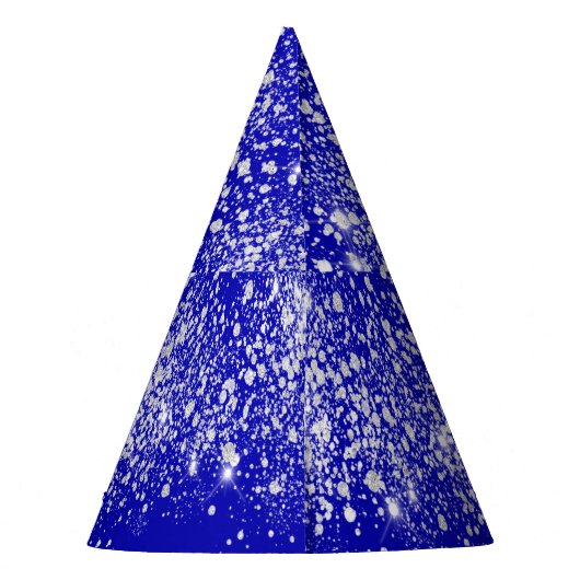 Quinceanera royal blue Silglitter name Feesthoedjes (Achterkant)