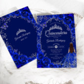 Quinceanera Royal Blue Silver Kaart