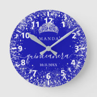 Quinceanera royal blue zilverglitter tiara name