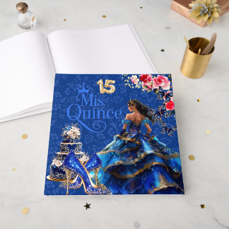 Quinceañera Royal Sapphire Blauwe Gastboek Gastenboek