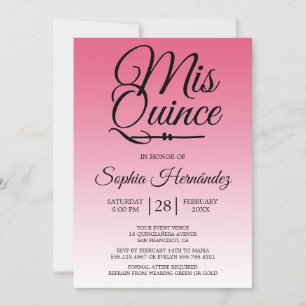 Quinceañera Roze 15e verjaardag  Kaart