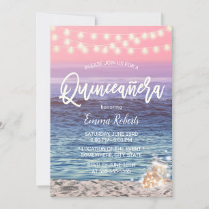Quinceanera Roze Beach Mason Kaart