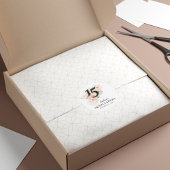 Quinceanera Roze Bloemen 15e Verjaardag Bloemen Ronde Sticker