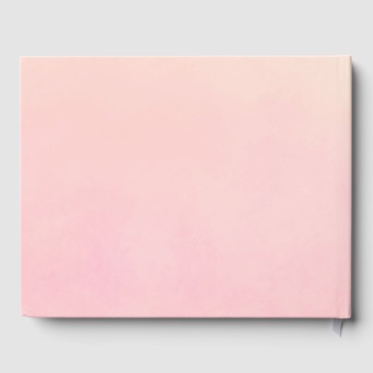 Quinceanera roze bloemen tiara glamoureuze naam gastenboek (Achterkant)