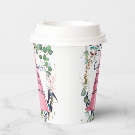 Quinceanera roze dress-papierbekertjes papieren bekers (Rechts)