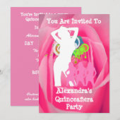 Quinceañera: Roze, grappige feestjes Kaart (Voorkant / Achterkant)