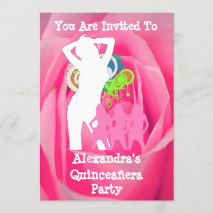 Quinceañera: Roze, grappige feestjes Kaart