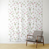 Quinceanera Roze Roos Verjaardag Wandkleed (In situ)