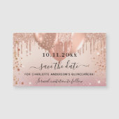 Quinceanera roze roze ballon, met uitzondering van (Voorkant)