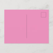 Quinceanera roze witte sterren uitnodiging briefkaart (Achterkant)
