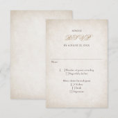 Quinceanera RSVP Kaartje (Voorkant / Achterkant)
