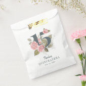 Quinceanera Rustic Floral 15e verjaardag Bedankzakje (Gezegeld)