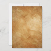 Quinceanera Rustieke Bloemen Faux Gouden Jurk 15e Kaart (Achterkant)