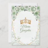 Quinceañera Sage Groene Mexicaanse Vlinder Kaart (Achterkant)