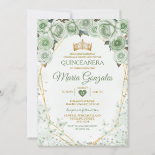 Quinceañera Sage Groene Mexicaanse Vlinder Kaart