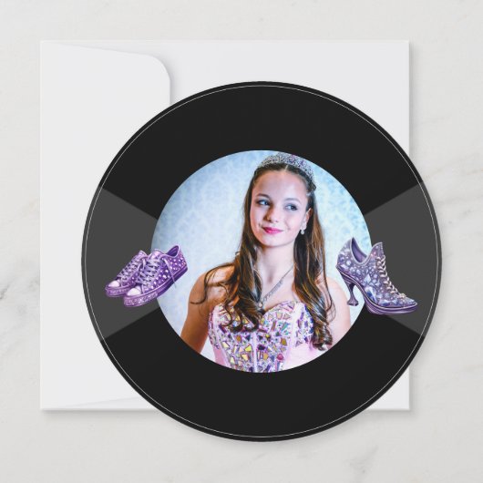 Quinceañera Schoenen Vinyl Record Foto Paarse Kaart (Achterkant)