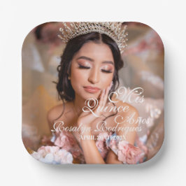 Quinceanera script foto 15e verjaardag papieren bordje