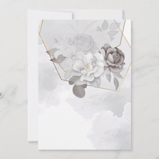 Quinceañera Silver Goud fancy Tiara & Gwn Kaart (Achterkant)