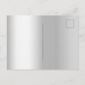 Quinceanera Silver Pink sparkles Uitnodiging Briefkaart (Achterkant)