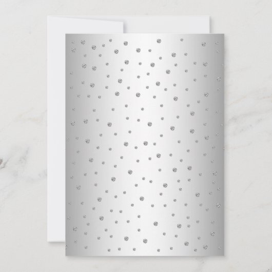 Quinceanera - Silver Royal Blue Kaart (Achterkant)