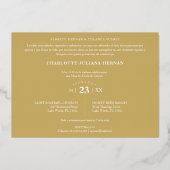 Quinceañera Spaans Fancy Vlaams Effect 2 Foto's Folie Uitnodiging (Achterkant)