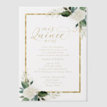 Quinceanera Spaanse bewoording Roze Goud 