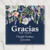 Quinceañera Spaanse Gracias Dank u Bedankjes Labels (Voorkant)