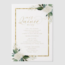 Quinceanera Spaanse tekst Roze Goud