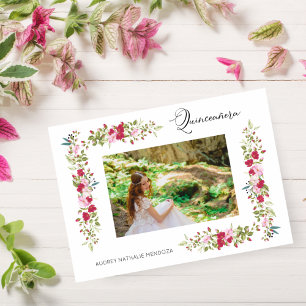 Quinceañera Spain Whimsical Typografie Kaart