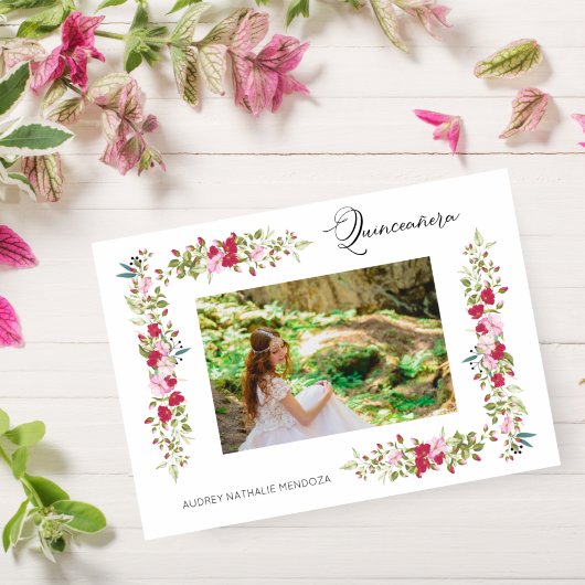 Quinceañera Spain Whimsical Typografie Kaart