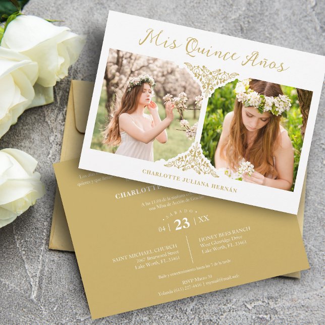 Quinceañera Spanish Fancy Flourish 2 Photos (Creator heeft geüpload)