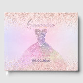 Quinceañera, Sparkle Gown, Katoenen Snoep Gastenboek (Voorkant)