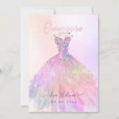 Quinceañera, Sparkle Gown, Katoenen Snoep Kaart (Voorkant)