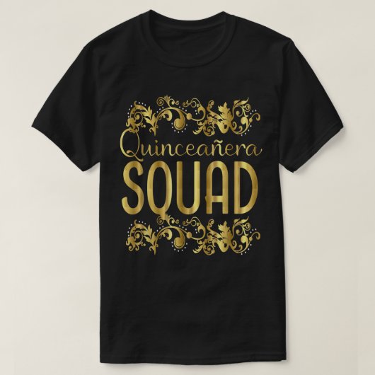 Quinceanera Squad Birthday 15th 15th Quince 15th T-shirt (Design voorkant)