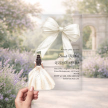 Quinceanera strik ivoren jurk crèmekleurig luxe