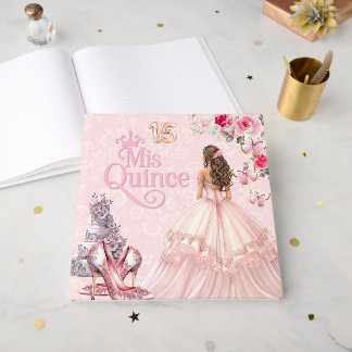 Quinceañera Sweet 15 Roze Gastboek Gastenboek