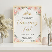 Quinceañera Sweet 16 Blush Roze Bloemen Treat Favo Poster