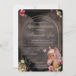 Quinceañera/Sweet 16 Paard ontwerp uitnodiging