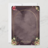 Quinceañera/Sweet 16 Paard ontwerp uitnodiging (Achterkant)