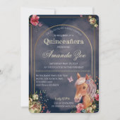 Quinceañera/Sweet 16 Paard ontwerp uitnodiging (Voorkant)