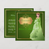 Quinceañera/Sweet 16 Uitnodigingen (Voorkant / Achterkant)