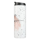 Quinceañera Thermal Tumbler Favor Personalized Thermosbeker (Geroteerd rechts)