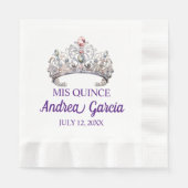 Quinceanera Tiara Servet (Voorkant)