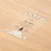 Quinceañera Tiara transparante uitnodiging (Laagn)