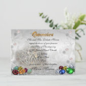 Quinceanera tiara uitnodiging (Staand voorkant)