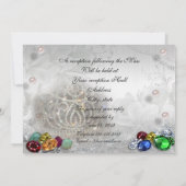 Quinceanera tiara uitnodiging (Achterkant)