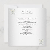 Quinceañera Tiara White Diamond Pearl Kaart (Achterkant)