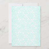 Quinceanera - Turquoise Silver Kaart (Achterkant)